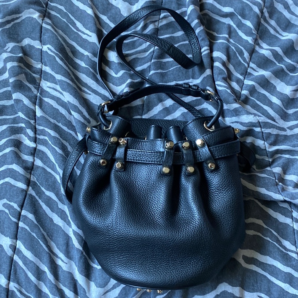 Alexander Wang Black Studded Diego Bucket Bag